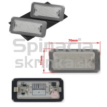 LED Osvetlenie ŠPZ Fiat 500, 07-16