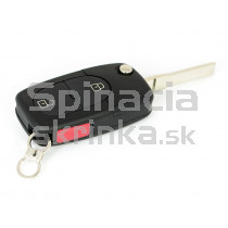 Obal kľúča, holokľúč, dvojtlačítkový  pre Audi A4