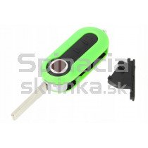 Obal kľúča, holokľúč pre Fiat Croma, trojtlačítkový, zelený