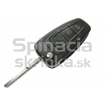 Obal kľúča, holokľúč pre Ford Fiesta, trojtlačítkový, čierny
