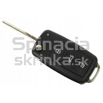 Obal kľúča, holokľúč pre Škoda Fabia II, 3 tlačítkový