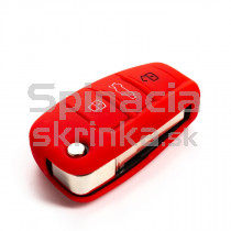 Silikonový obal, púzdro kľúča, červený pre Audi A2