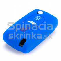 Silikonový obal, púzdro kľúča, modrý pre Citroen C2