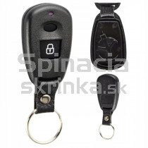 Obal kľúča, holokľúč pre Hyundai i10, 2-tlačítkový, čierny