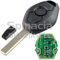 Obal kľúča, holokľúč pre BMW rad 3 E46, 3-tlačítkový, s elektronikou