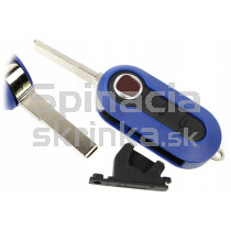 Obal kľúča, holokľúč pre Fiat Doblo, trojtlačítkový, modrý