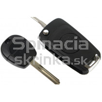 Obal kľúča, holokľúč vyskakovací náhrada za klasický Nissan Micra, 2-tlačítkový