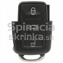 Obal kľúča, holokľúč, vrchná časť Škoda Roomster, trojtlačítkový 1K0959753G
