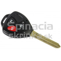 Obal kľúča, holokľúč pre Toyota Aygo, trojtlačítkový