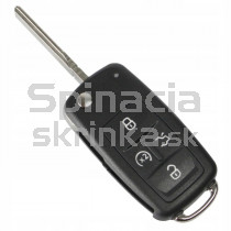 Obal kľúča, holokľúč pre VW Golf VI, 5-tlačítkový, 10-15