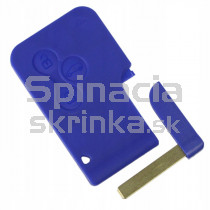 Obal kľúča, holokľúč pre Renault Scenic II, trojtlačítkový, modrý