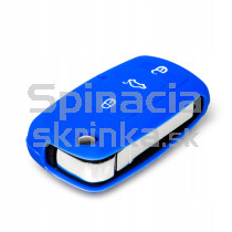 Silikonový obal, púzdro kľúča, modrý Seat Ibiza 1J0959753AH