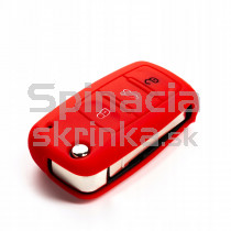 Silikonový obal, púzdro kľúča, červený Škoda Superb