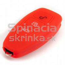 Silikonový obal, púzdro kľúča, červený Ford Fiesta 08-17