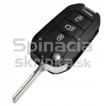 Obal kľúča, holokľúč pre Peugeot 2008, 3-tlačítkový, s elektronikou