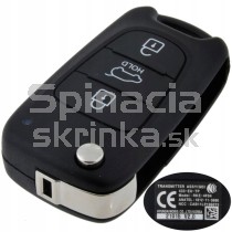 Obal kľúča, holokľúč pre Hyundai I30, 3-tlačítkový, s elektronikou