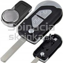 Obal kľúča, holokľúč pre Citroen DS3, dvojtlačítkový 09-16