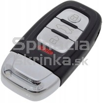 Obal kľúča, holokľúč pre Audi A4 A5 bez KESSY, 4-tlačítkový, s elektronikou