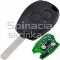 Obal kľúča, holokľúč pre Renault Clio IV, Twingo III dvojtlačítkový s elektronikou od 2012