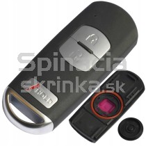 Obal kľúča, holokľúč pre Mazda 3, 6, CX-5 3-tlačítkový, čierny