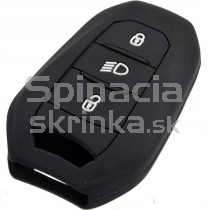 Silikonový obal, púzdro kľúča, čierny pre Silikonový obal, púzdro kľúča, čierny pre Peugeot 508, 3008, 5008