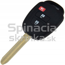 Obal kľúča, holokľúč pre Toyota Highlander, Tacoma, Tundra, Prius C, Sequoia, trojtlačítkový s elektronikou
