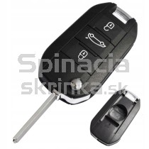 Obal kľúča, holokľúč pre Peugeot 508 3-tlačítkový