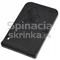 Obal kľúča, holokľúč pre Renault Scenic II, Megane II, trojtlačítkový, čierny