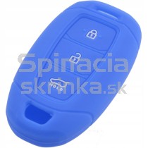 Silikonový obal, púzdro kľúča, modrý pre Hyundai Kona, Santa Fe