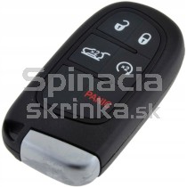 Obal kľúča, holokľúč pre Jeep Cherokee, päťtlačítkový s elektronikou