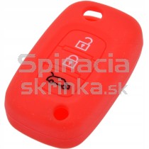 Silikonový obal, púzdro kľúča, červený pre Renault Clio Kangoo Wind