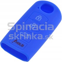 Silikonový obal, púzdro kľúča, pre Mazda 2, 3, 6, CX-5 modrý