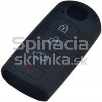 Silikonový obal, púzdro kľúča, čierny Mazda 2, 3, 6, CX-5 