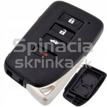 Obal kľúča, holokľúč pre Lexus IS, 3-tlačidla