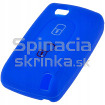 Silikonový obal, púzdro kľúča, modrý pre Peugeot