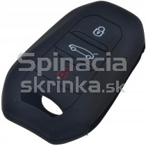 Silikonový obal, puzdro kľúča pre Peugeot 308 508 3008 5008 čierny
