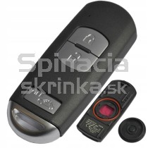 Obal kľúča, holokľúč pre Mazda 3 Mazda 6 Mazda CX-5 trojtlačítkový, čierny