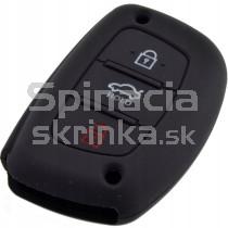 Silikonový obal, púzdro kľúča, čierny pre Hyundai Tucson I20 I40 IX35 3-tlačidla