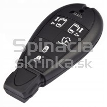 Obal kľúča, holokľúč pre Chrysler Grand Voyager, päťtlačítkový s elektronikou