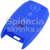 Silikonový obal, púzdro kľúča modrý Kia Venga Sorento Carens Optima Sportage Ceed Stonic Picanto