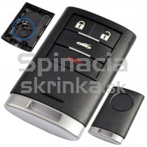 Obal kľúča, holokľúč pre Cadillac 4-tlačítkový