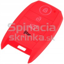 Silikonový obal, púzdro kľúča Kia Venga Sorento Carens Optima Sportage Ceed Stonic Picanto červený 