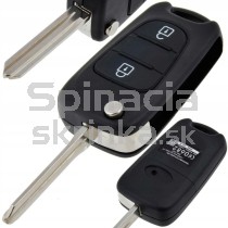 Obal kľúča, holokľúč pre Hyundai i10 I i20 I i30 ix20 ix35 Elantra od 2008 trojtlačítkový