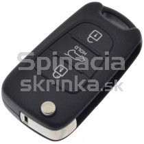 Obal kľúča, holokľúč pre Hyundai i20 IX35 trojtlačítkový s elektronikou 08-13