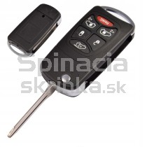 Obal kľúča, holokľúč pre Dodge 6-tlačidla Hrot: CY24