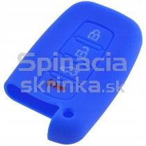 Silikonový obal, púzdro kľúča pre Hyundai Tucson Veloster I30 IX30 4-tlačidla modrý 