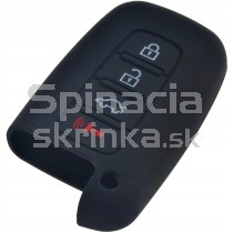 Silikonový obal, púzdro kľúča pre Hyundai Tucson Veloster I30 IX30 4-tlačidla čierny