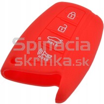 Silikonový obal, púzdro kľúča pre Hyundai Santa Fe červený 
