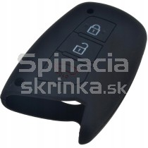 Silikonový obal, púzdro kľúča pre Hyundai Santa Fe čierny 3-tlačidla a