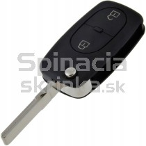 Obal kľúča, holokľúč pre Audi, 2-tlačítkový, čierny s elektronikou 96-98